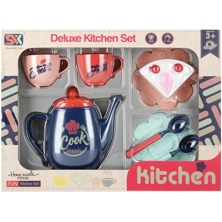 Set bucatarie pentru copii, 3 ani, 28X20X7