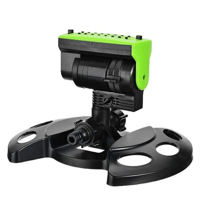 Oszcilláló kerti öntöző, 25,5x17cm, zöld/fekete