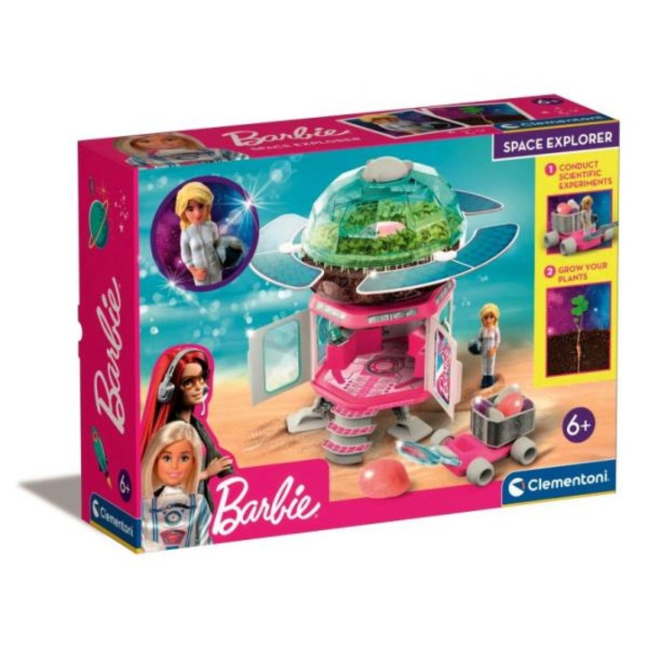 Set Barbie Space Explorer, Clementoni, Plastic, 43 x 11,5 x 31,5 cm, Multicolor, + 6 ani