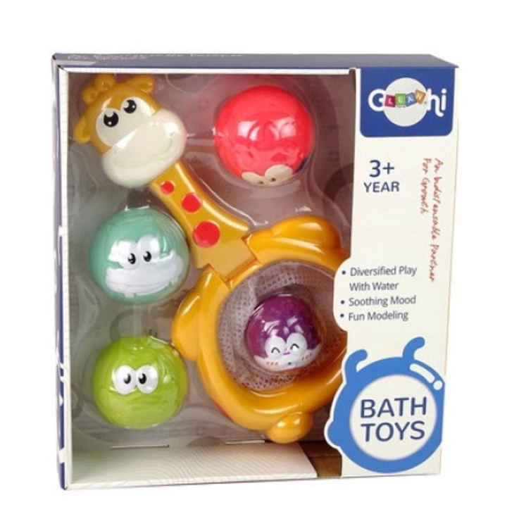 Fürdőjáték mini kosárlabda zsiráf gumilabdák 13267