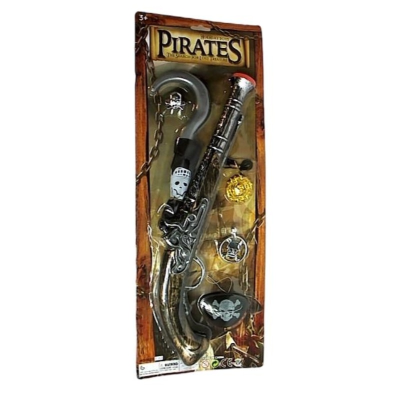 Ciao Pirat-Kostüm Für Mädchen, Größe 5-7 Jahre – Inkl. Hemd, Weste, Rock, Säbel & Mehr