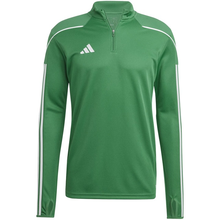 Мъжка спортна тениска, Adidas, Полиестер, С ръкав, Зелена, Зелен
