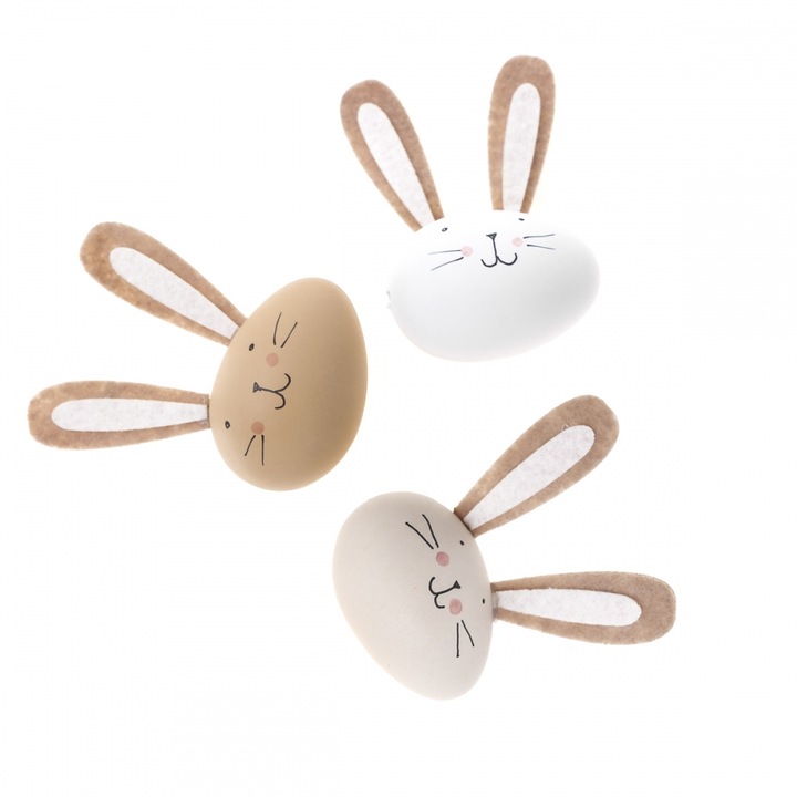 DECORATIE DE PASTE OU DE IEPURE 3buc