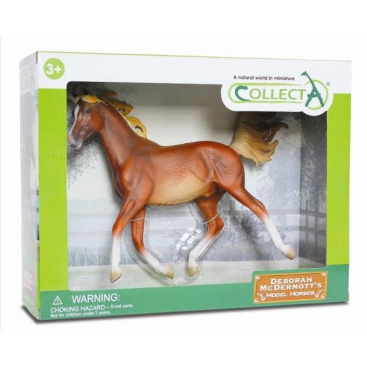 Фигурка на кон, Collecta, Арабски жребец, Кафяв, 3+