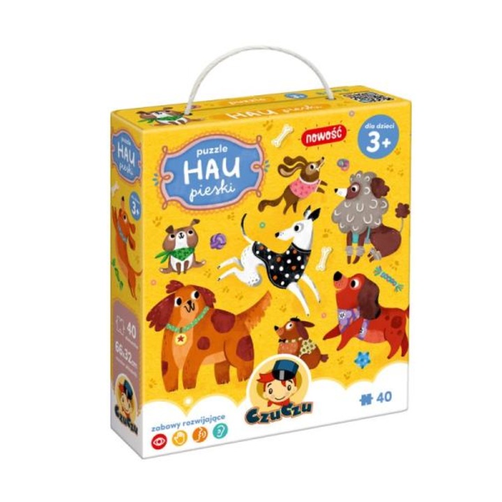 Puzzle Czuczu, Hau caini, de la 3 ani, 40 piese