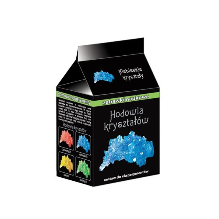 Gyermek tudományos kísérletek kristályok, műanyag, kék