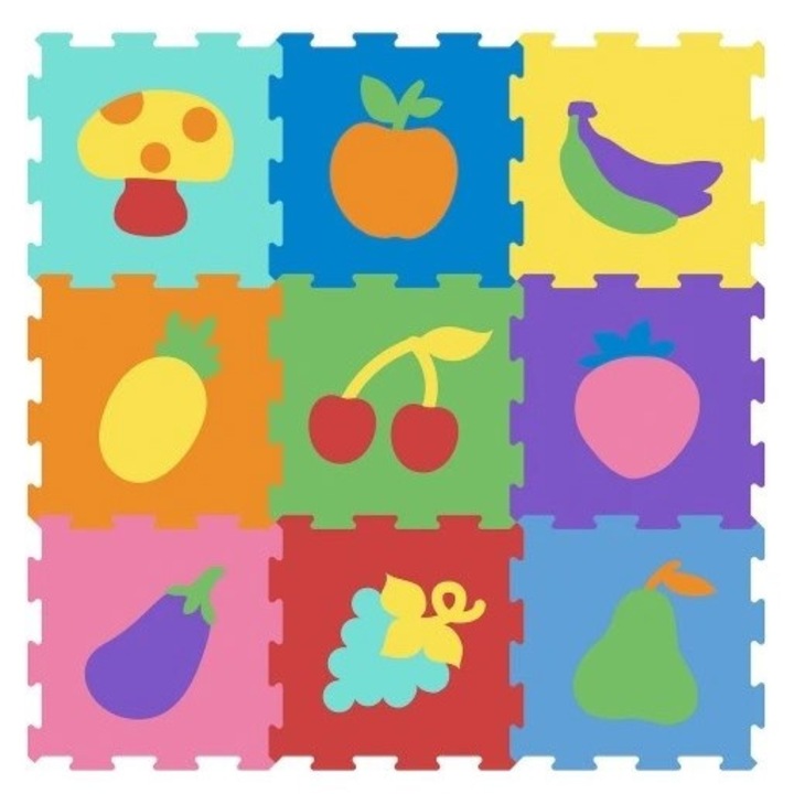 Подложка за пъзел, 29 х 29 см, Многоцветен, 9 части