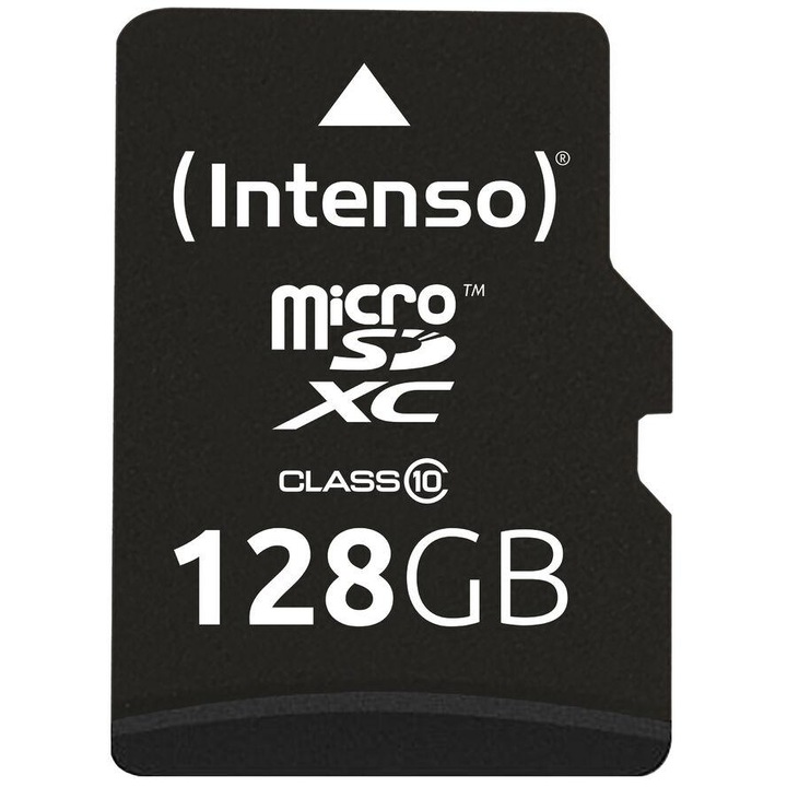 Card de memorie, Intenso microSDHC, clasa 10, 128 GB