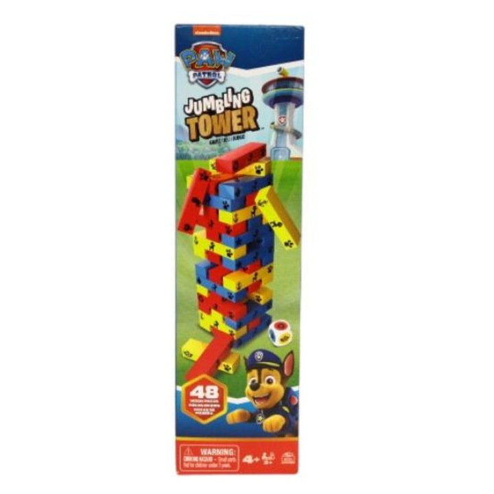 Игра Jumbling Tower - Paw Patrol, 4 години+, многоцветна