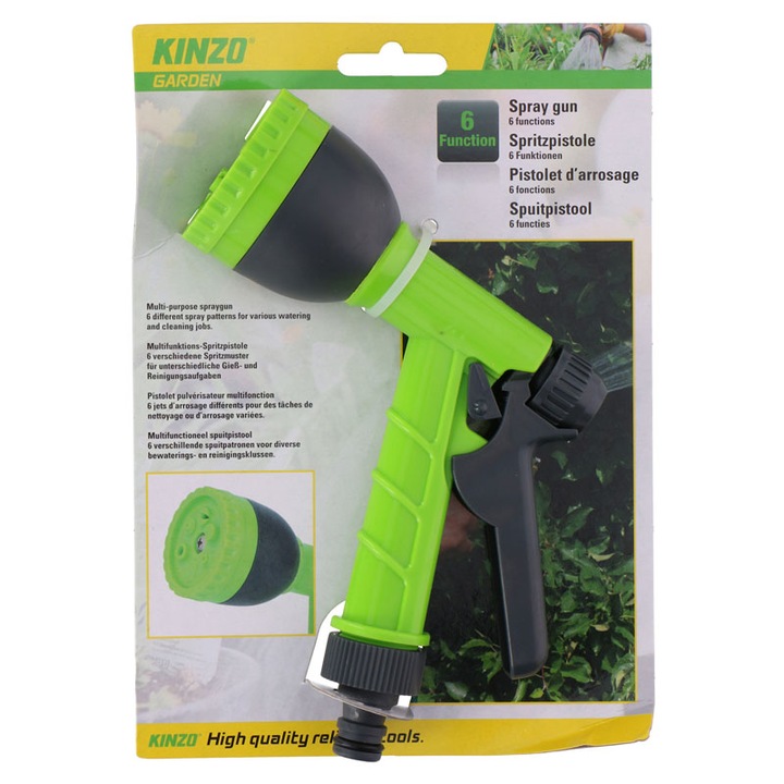 ND38_8711252121505 Kinzo - Мултифункционален пистолет за поливане на градината (6 функции)