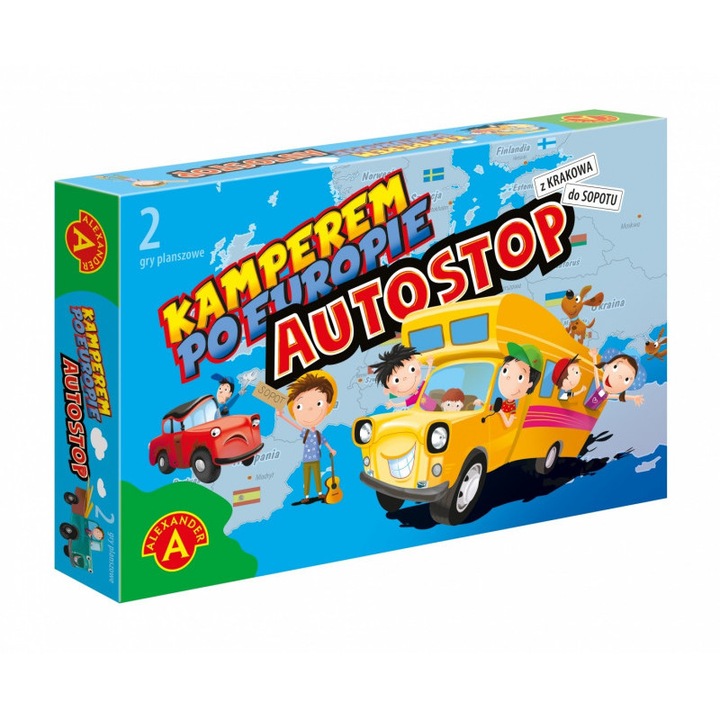 Игра Кемпер през Европа - Автостоп 2в1