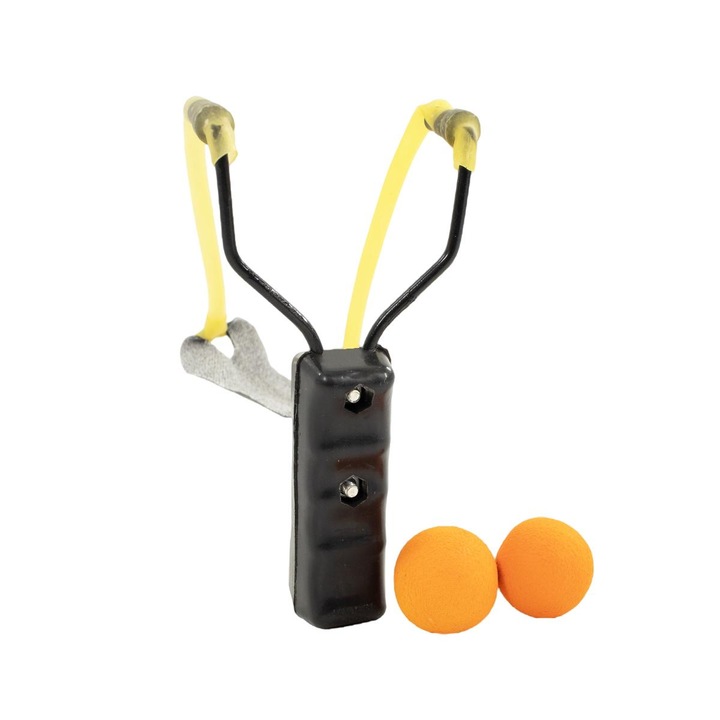 Játék csúzli, műanyag, fekete