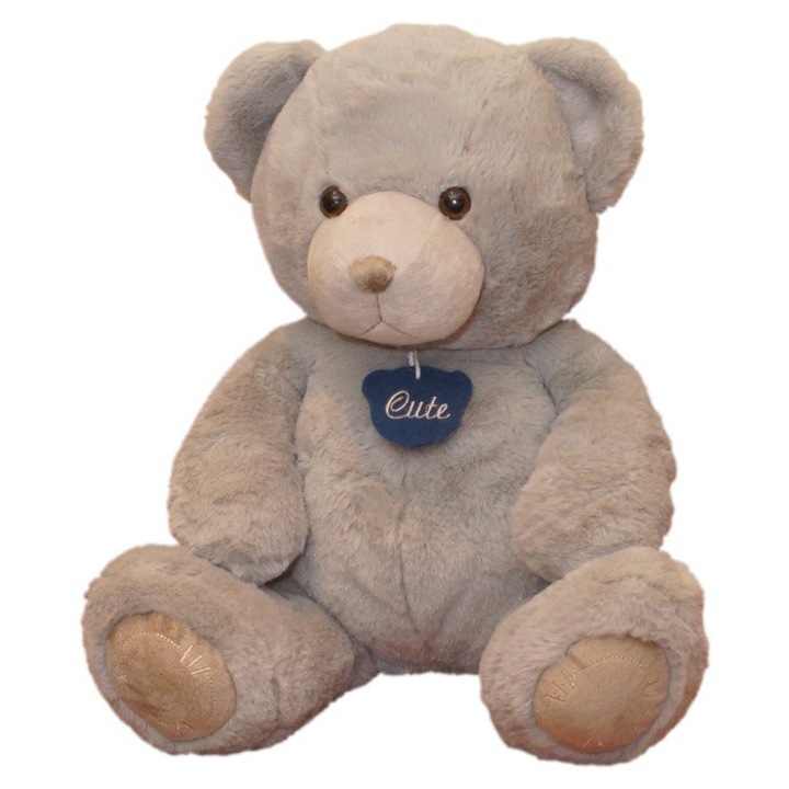 Jucarie ursulet, 34cm, 0 luni+, Gri