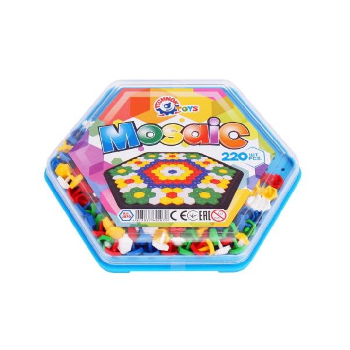 Игра мозайка TechnoK Toys, Пластмаса, Многоцветен, 5 години+