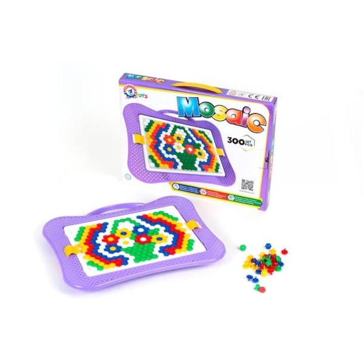 Детска игра Мозайка, Technok Toys, Пластмаса, Многоцветна