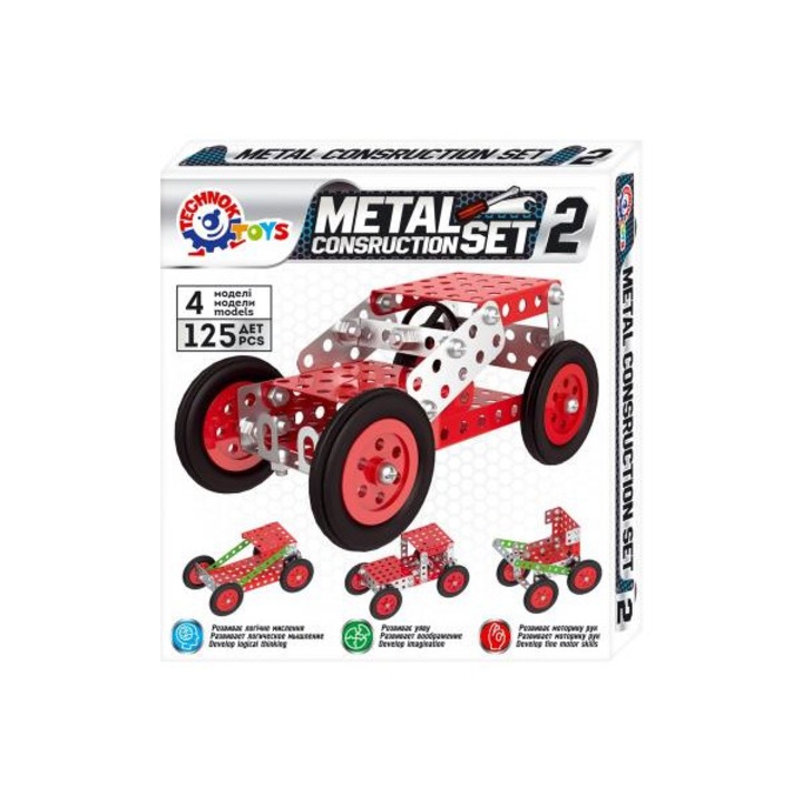 Конструктор, TechnoK Toys, 125 части, Многоцветен, 5 години+