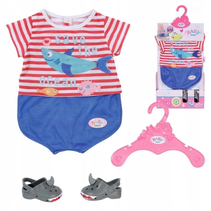 Set haine pentru papusi, Baby Born, Multicolor