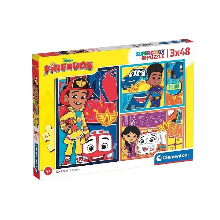 Clementoni 3 x 48 db-os Szuper Színes puzzle - Disney - A mentőosztag (25283)