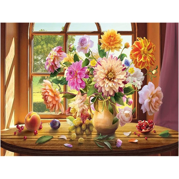 Mozaic diamante Buchet de flori, Norimpex, Multicolor