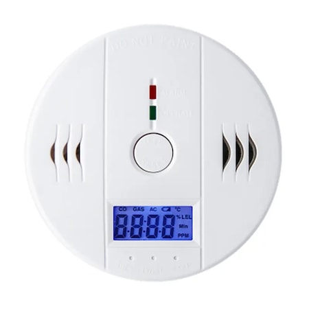 Detector de monoxid de carbon si senzor Farrot alarma de scurgere de gaz CO PN-EN 5029,1 alb
