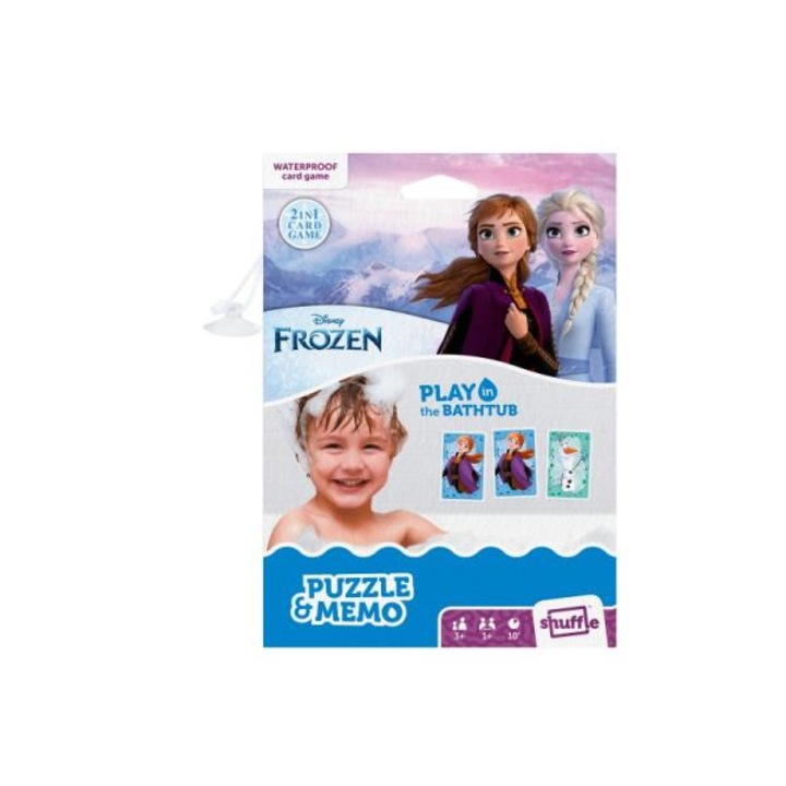 Игра за памет и пъзел 2in1 Shuffle, Frozen, 24 карти, Multicolor