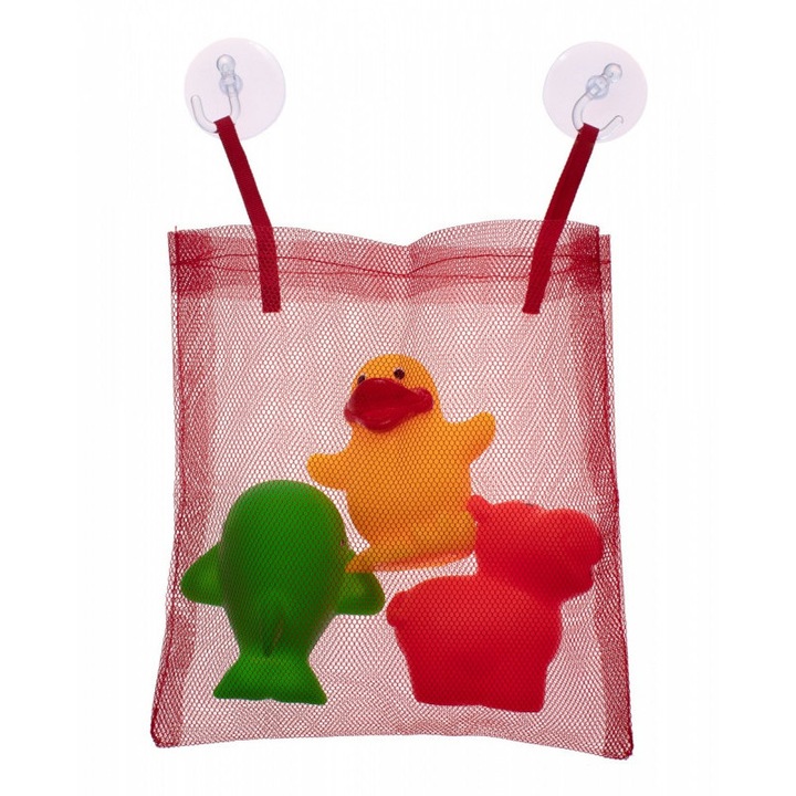 Fürdőjátékkészlet, Hordtáska, Gumi, Többszínű