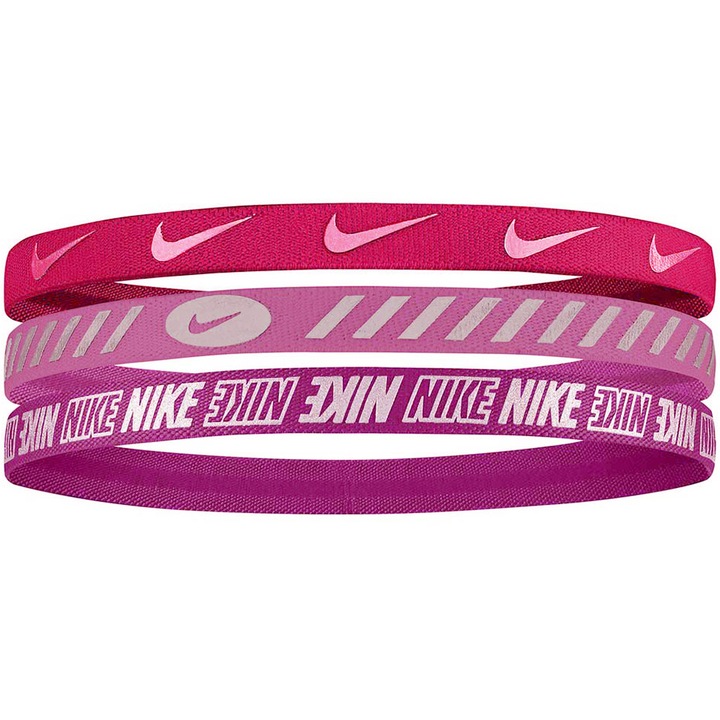Set 3 bentite sport, Nike, Poliester/Cauciuc, Roz