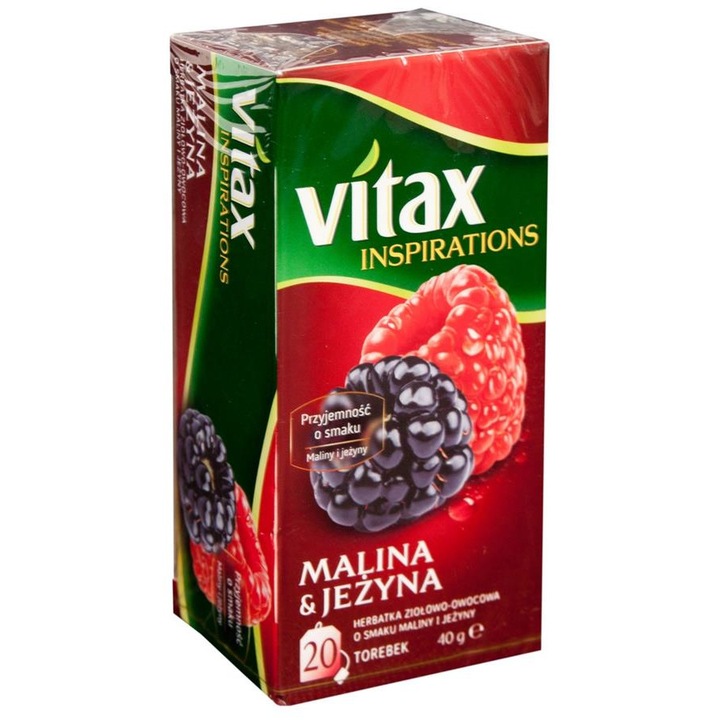 Málna/szeder tea, Vitax, 40 g