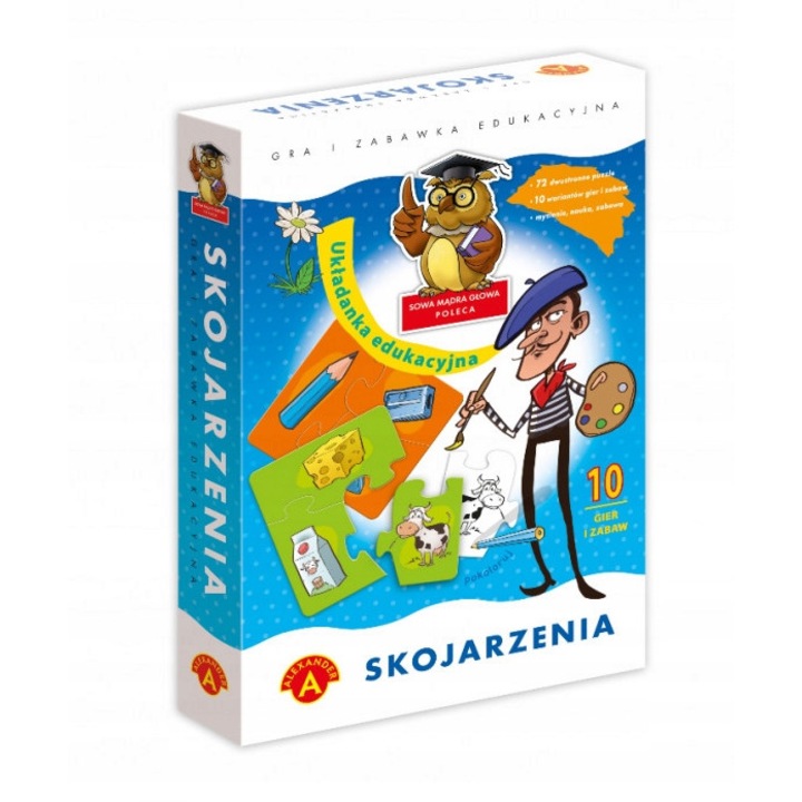 Комплект образователни пъзели 72 части, Александър, Многоцветен, 3+