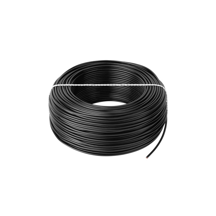 Cablu LgY 1x0,75 Negru, conductor cupru flexibil, 100m