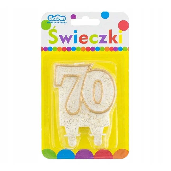 Свещ номер 70, Godan, Бяло/Златно