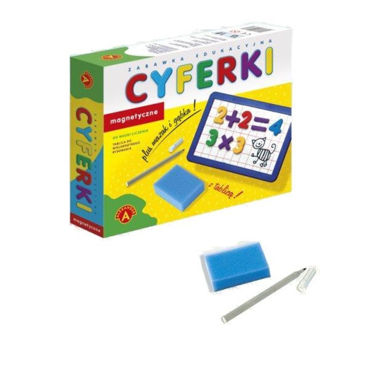 Numere magnetice, Alexander, Plastic, 5+ ani, 20 x 24.5 x 5 cm, Multicolor