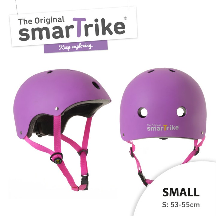 Спортна каска Smart Trike, размер S, лилава
