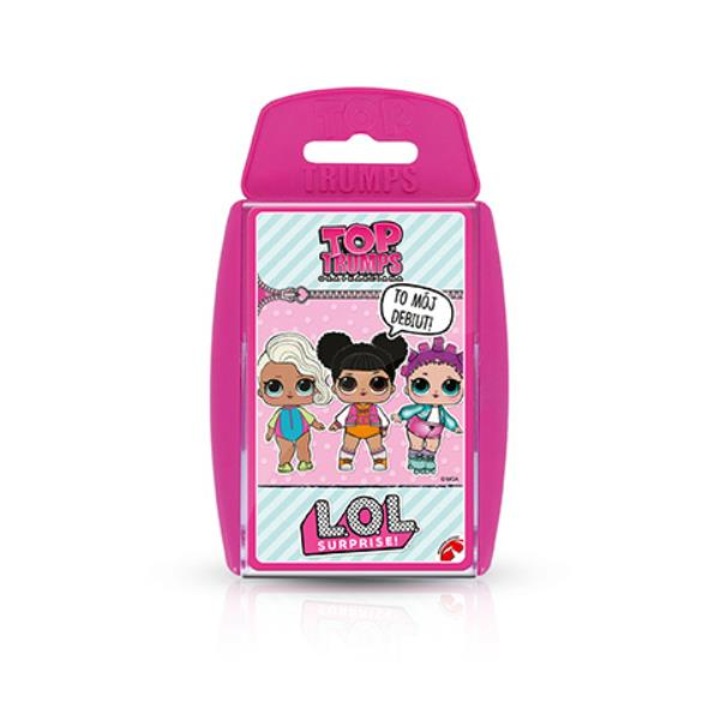 Картова игра Top Trumps LOL Surprise, 33 карти, за 2+ играчи, 6+, 15 минути, пластмаса