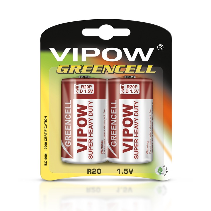 BAT0084B VIPOW Set 2 baterii R20