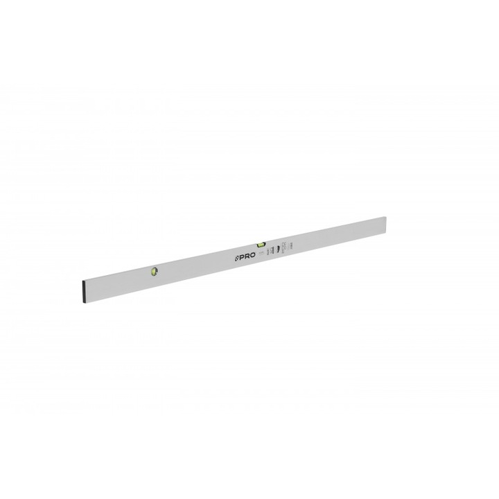 Függőleges/vízszintes vízmérték, PRO, 250cm, ezüst