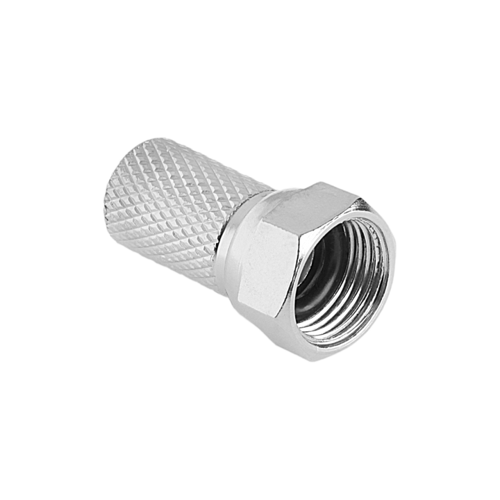 Cabletech SAT F конектор, 6.8 mm, сребрист