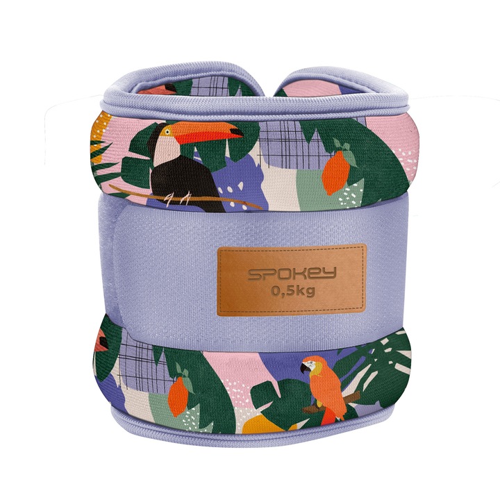 Set 2 greutati pentru glezne si incheieturi, Spokey, 2x0,5 kg, Multicolor