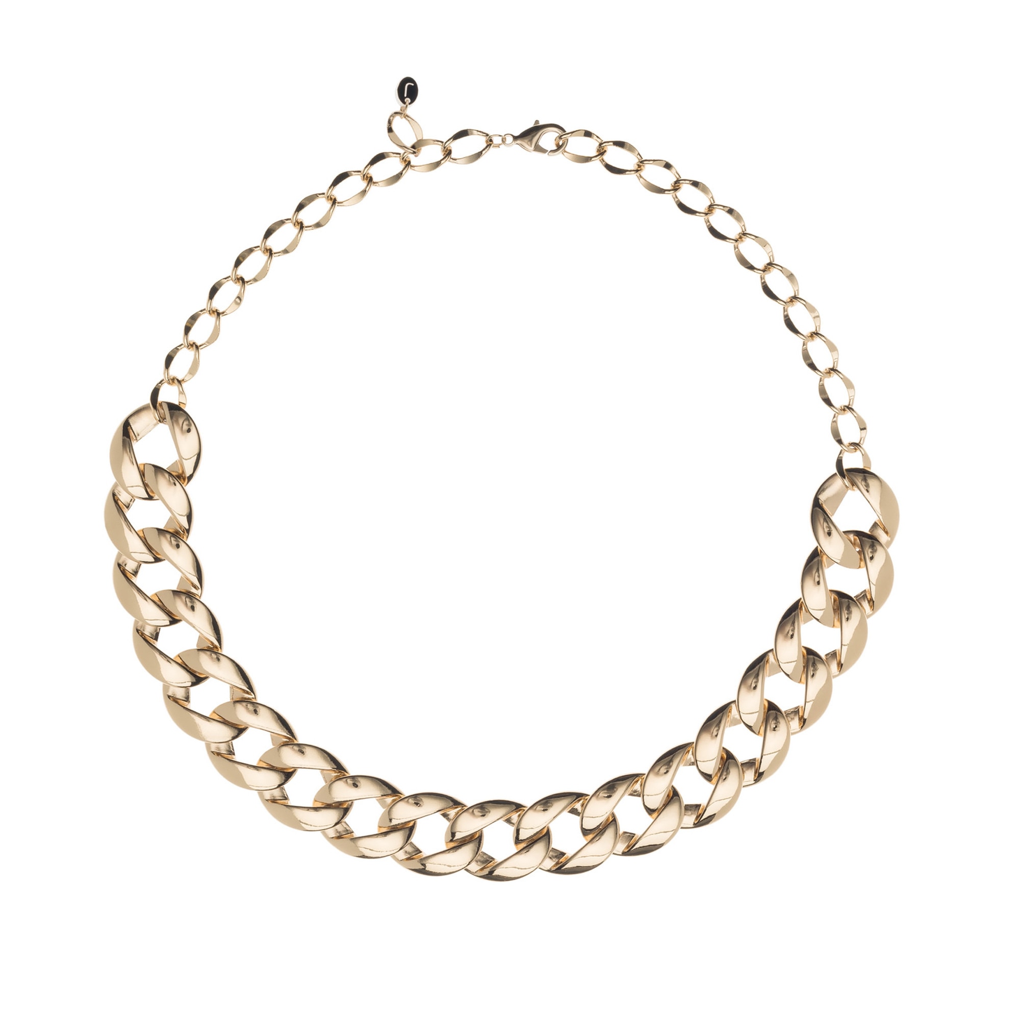 Colier din cristale Swarovski®pictate manual si lant placat cu aur de 24K, Joomay, Keid Gold Necklace