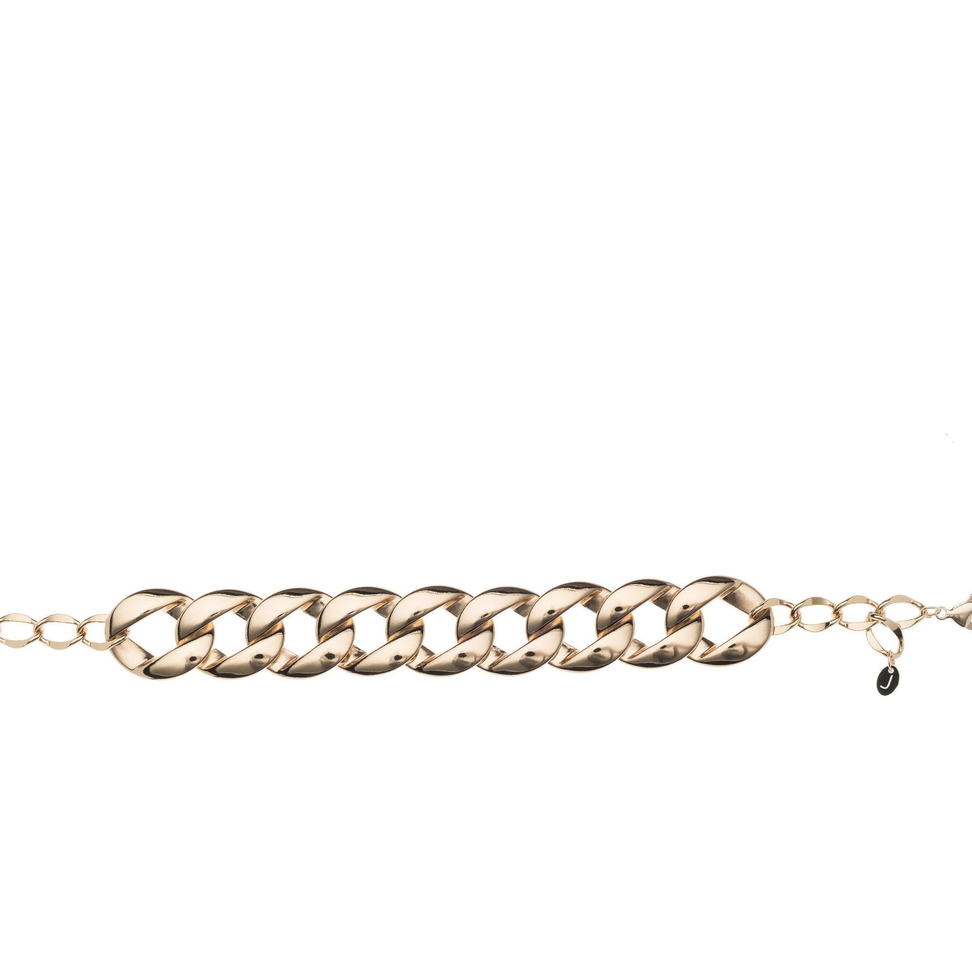 Bratara din cristale Swarovski®pictate manual si lant placat cu aur de 24K, Joomay, Keid Gold Bracelet