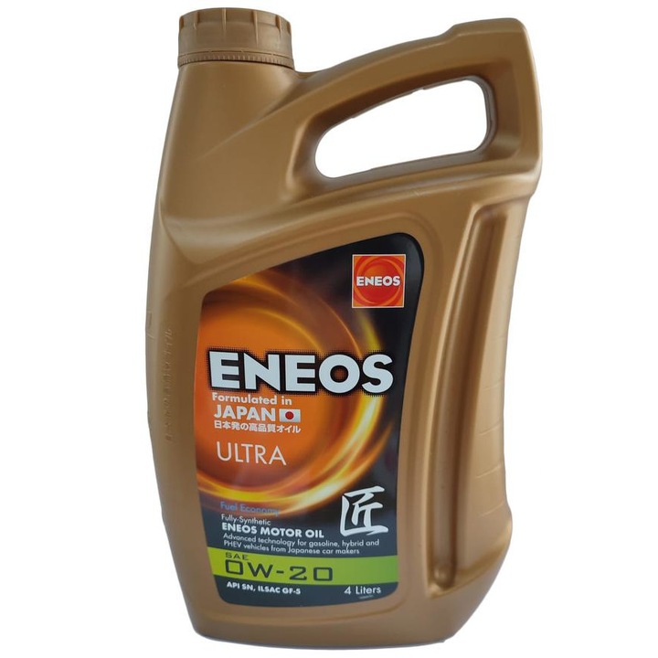 Моторно масло ENEOS Premium Ultra 0W20 4L Бензин, Дизел