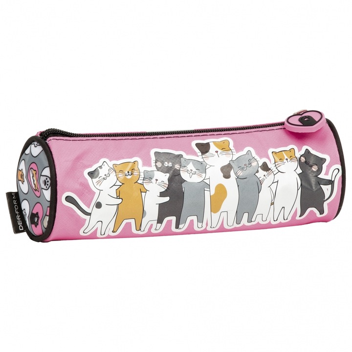 Derform Cleo és Frank toll, poliészter, macskák, többszínű