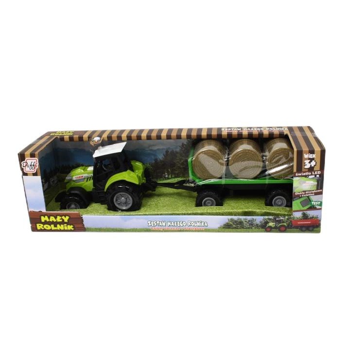 Traktor bála utánfutóval, Daffi, Green