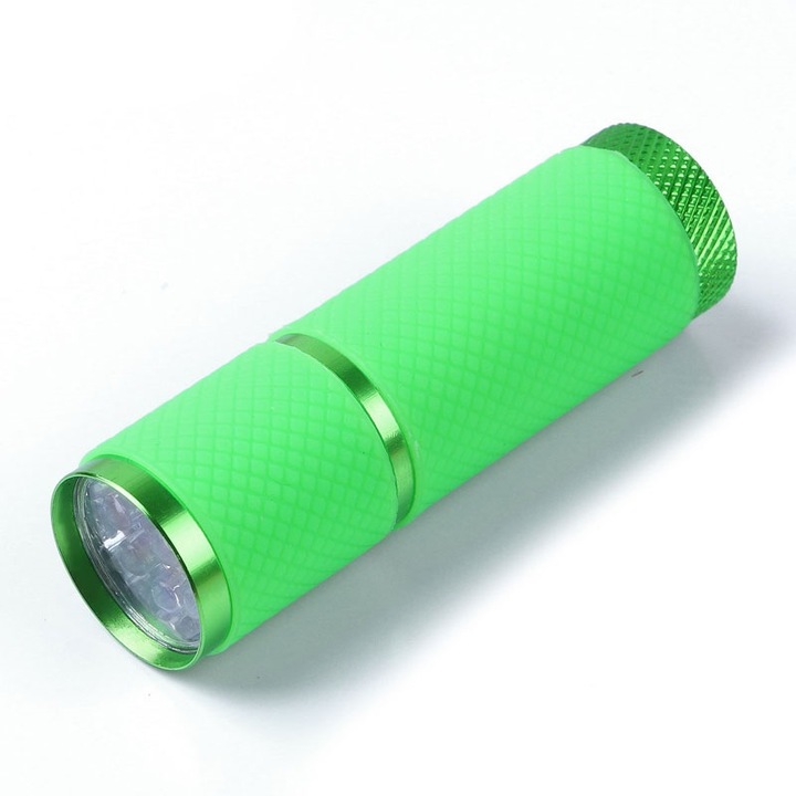 Mini lampa UV pentru unghii, 9W LED, Verde