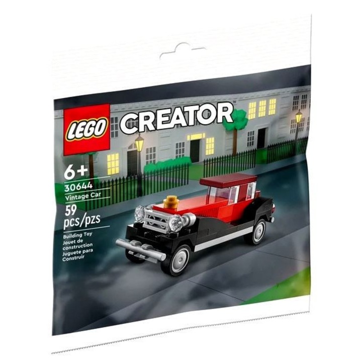 Lego Creator, ретро автомобил модел 30644, 59 части, 6+ години, черно/червено