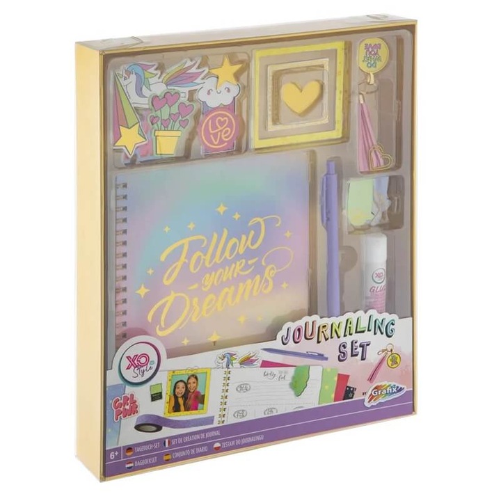 Set Jurnal 36 piese cu accesorii Grafix