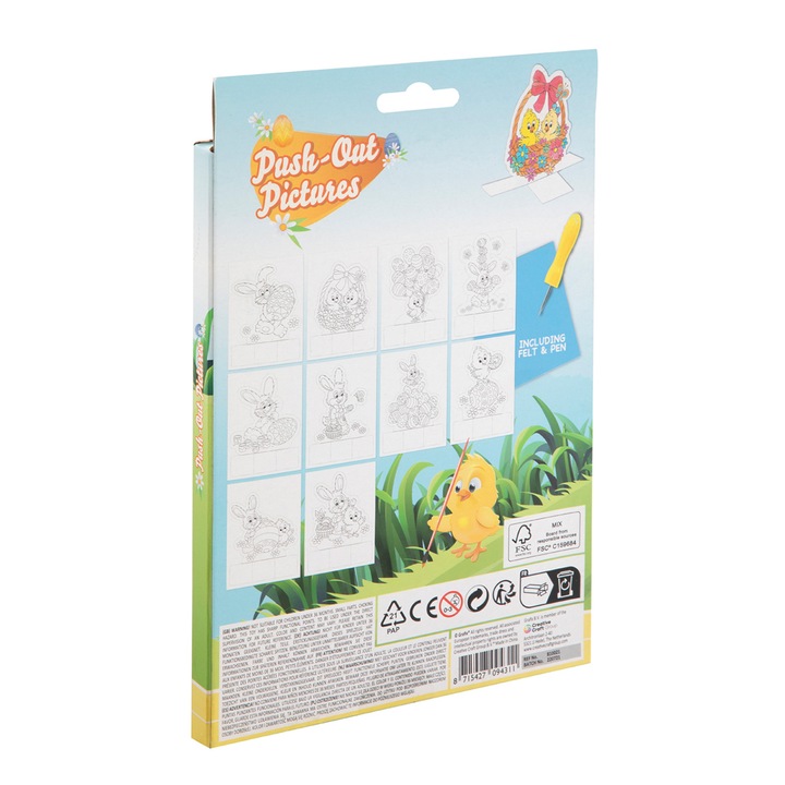 Set pictura si desen pentru Paste, Grafix, 10 foi, 15 x 20 cm