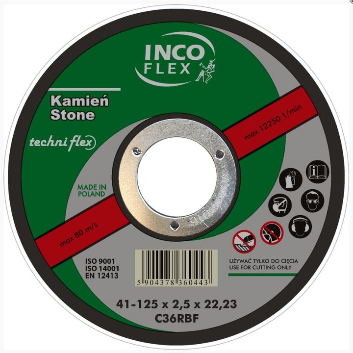 Panza disc flex, Techniflex, T1A, 125x3.2x22 mm