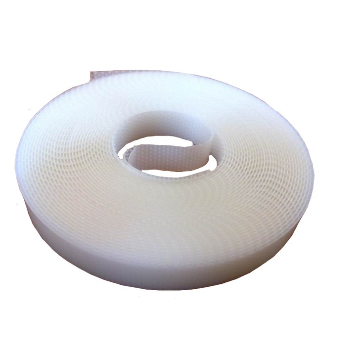 Самозалепващо се велкро, Schellenberg, За мрежа против комари, Дължина 5,6 м, Дебелина 9,5 мм, Бяло