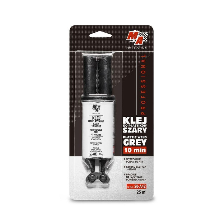 Ragasztó műanyagokhoz, MA Professional, szürke, 25ml